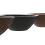 Salad Bowl Home ESPRIT Brown Black Light brown Mango wood 30 x 30 x 12 cm (3 Units) by Home ESPRIT, Bowls and large cups - Re...