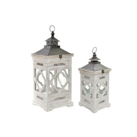 Lampadaire Home ESPRIT Doré Métal Verre Arabe 26 x 26 x 53 cm (2 Pièces) | Tienda24 - Global Online Shop Tienda24.eu