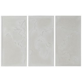 Décoration murale Home ESPRIT Blanc Moderne Mappemonde 180 x 4 x 120 cm (3 Pièces) de Home ESPRIT, Objets de décoration - Réf...