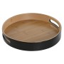 Bandeja de Aperitivos Home ESPRIT Negro Natural Moderno 30 x 30 x 5 cm | Tienda24 - Global Online Shop Tienda24.eu