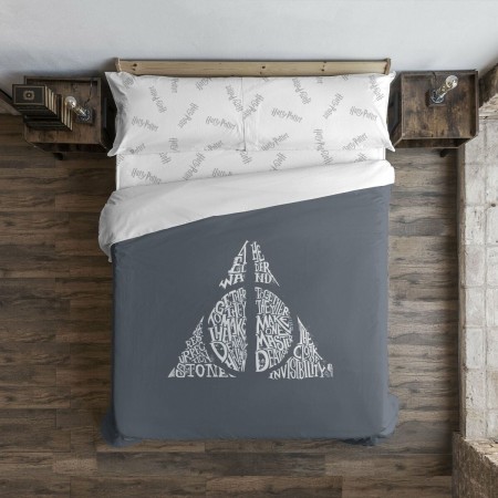 Housse de Couette Harry Potter Deathly Hallows Multicouleur 175 Fils 220 x 220 cm Lit 2 persones | Tienda24 Tienda24.eu