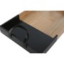 Snack tray Home ESPRIT Black Natural Modern 42 x 27 x 4,5 cm | Tienda24 - Global Online Shop Tienda24.eu