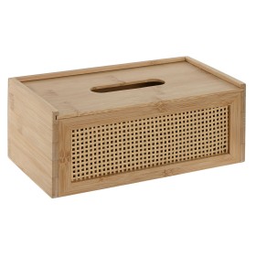 Caja para pañuelos Home ESPRIT Bambú Ratán 25 x 13 x 10 cm de Home ESPRIT, Soportes y dispensadores - Ref: S3058787, Precio: ...