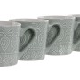 4 Piece Mug Set Home ESPRIT Green Stoneware 360 ml 9,5 x 13 x 9,2 cm Mandala by Home ESPRIT, Cups - Ref: S3058791, Price: 13,...