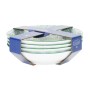 Set de Platos Home ESPRIT Azul Gres Mandala Árabe 18,2 x 18,2 x 5,5 cm de Home ESPRIT, Platos y fuentes - Ref: S3058794, Prec...