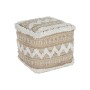 Repose-pied Home ESPRIT Blanc Marron 59 x 59 x 59 cm de Home ESPRIT, Poufs et repose-pieds - Réf : S3058814, Prix : 76,67 €, ...