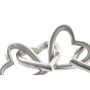 Decorative Figure Home ESPRIT Silver Modern Hearts 29 x 10 x 10 cm by Home ESPRIT, Ornaments - Ref: S3058938, Price: 15,39 €,...