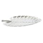 Centrotavola Home ESPRIT Argentato Alluminio Moderno Foglia della pianta 38,5 x 28 x 3 cm di Home ESPRIT, Soprammobili - Rif:...