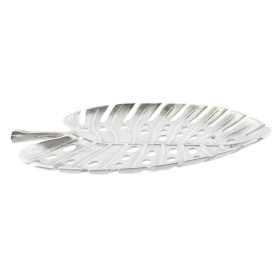 Centre de Table Home ESPRIT Argenté Aluminium Moderne Feuille d'une plante 38,5 x 28 x 3 cm de Home ESPRIT, Objets de décorat...