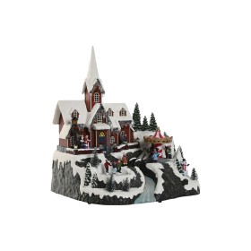 Figura Decorativa Gnomo Branco Vermelho Cinzento Poliéster Madeira Areia 20 x 100 x 25 cm (8 Unidades) | Tienda24 - Global Online Shop Tienda24.eu