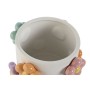 Plantador Home ESPRIT Branco Multicolor Dolomite Bloemen 17 x 17 x 14,5 cm de Home ESPRIT, Vasos - Ref: S3059015, Preço: 12,2...