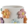 Vaso Home ESPRIT Bianco Multicolore Dolomite Fiori 17 x 17 x 14,5 cm di Home ESPRIT, Cachepot - Rif: S3059015, Prezzo: 12,22 ...