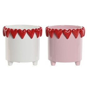 Cache-pot Home ESPRIT Blanc Rouge Rose Dolomite 20 x 20 x 19 cm (2 Unités) de Home ESPRIT, Cache-pots - Réf : S3059017, Prix ...