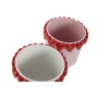 Plantador Home ESPRIT Branco Vermelho Cor de Rosa Dolomite 20 x 20 x 19 cm (2 Unidades) de Home ESPRIT, Vasos - Ref: S3059017...