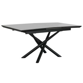 Mesa de Jantar Home ESPRIT Preto Cinzento Metal Cerâmica 160 x 90 x 76 cm de Home ESPRIT, Jogos de móveis - Ref: S3059022, Pr...