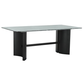 Dining Table Home ESPRIT Black Green Metal Tempered Glass 200 x 100 x 76 cm by Home ESPRIT, Dining Tables - Ref: S3059023, Pr...