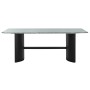 Mesa de Comedor Home ESPRIT Negro Verde Metal Cristal Templado 200 x 100 x 76 cm de Home ESPRIT, Mesas - Ref: S3059023, Preci...