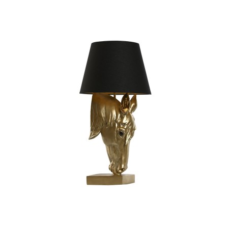 Lampe de bureau Home ESPRIT Noir Doré Résine 50 W 220 V 30 x 30 x 59 cm de Home ESPRIT, Lampes de chevet - Réf : S3059030, Pr...