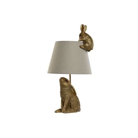 Lampe de bureau Home ESPRIT Beige Doré Résine 50 W 220 V 30 x 30 x 58 cm | Tienda24 - Global Online Shop Tienda24.eu