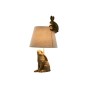 Lampe de bureau Home ESPRIT Beige Doré Résine 50 W 220 V 30 x 30 x 58 cm de Home ESPRIT, Lampes de chevet - Réf : S3059032, P...