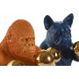 Figura Decorativa Home ESPRIT Azul Laranja Dourado 28 X 26 X 35,5 cm (2 Unidades) de Home ESPRIT, Adornos - Ref: S3059034, Pr...