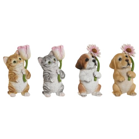 Decorative Figure Home ESPRIT Multicolour animals 10,5 X 9 X 18,5 cm (4 Units) by Home ESPRIT, Ornaments - Ref: S3059036, Pri...