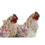 Figurine Décorative Home ESPRIT Blanc Marron Multicouleur Poule 27 X 16 X 31 cm (2 Unités) de Home ESPRIT, Objets de décorati...