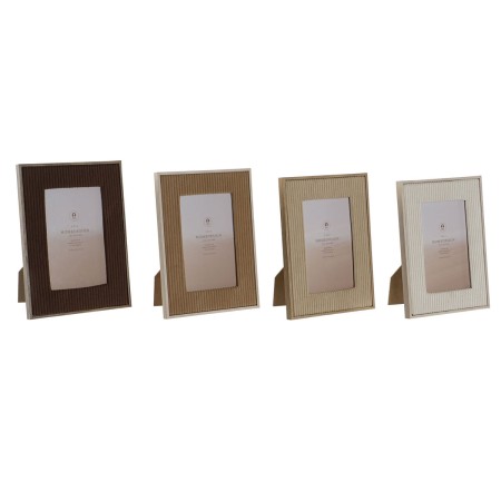 Cadre photo Home ESPRIT Marron Beige Velours Verre Moderne 26 X 2,8 X 31 cm (4 Unités) de Home ESPRIT, Cadres muraux et de ta...