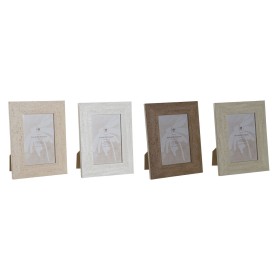 Marco de Fotos Home ESPRIT Blanco Marrón Beige Marfil Cristal Poliestireno Mármol Escandinavo 16 x 2 x 21 cm (4 Unidades) de ...