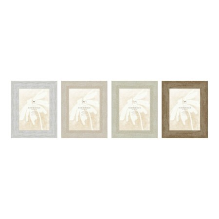 Cornice Portafoto Home ESPRIT Bianco Beige Cristallo polistirene Marmo Scandinavo 21 x 2 x 26 cm (4 Unità) di Home ESPRIT, Co...