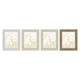 Cornice Portafoto Home ESPRIT Bianco Beige Cristallo polistirene Marmo Scandinavo 26 x 2 x 31 cm (4 Unità) di Home ESPRIT, Co...