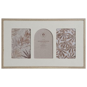 Moldura de Fotos Home ESPRIT Bege Cristal Madeira MDF Escandinavo 39 X 2 X 24 cm de Home ESPRIT, Molduras de parede e mesa - ...