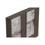 Photo frame Home ESPRIT Brown Beige Crystal polystyrene Urban 25 x 3 x 18 cm (2 Units) by Home ESPRIT, Table and wall frames ...