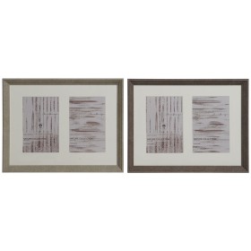 Cadre photo Home ESPRIT Blanc Marron Naturel Verre polystyrène Urbaine 29 X 3 X 23 cm (2 Unités) de Home ESPRIT, Cadres murau...