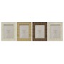 Cornice Portafoto Home ESPRIT Beige Naturale Cristallo polistirene Scandi 18,5 x 2 x 23,5 cm (4 Unità) di Home ESPRIT, Cornic...