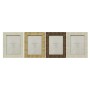 Cornice Portafoto Home ESPRIT Beige Naturale Cristallo polistirene Scandinavo 20,5 x 2 x 25,5 cm (4 Unità) di Home ESPRIT, Co...