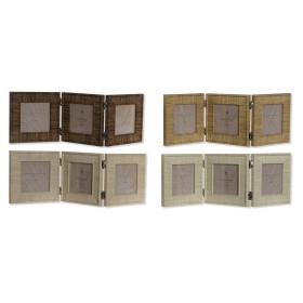 Cornice Portafoto Home ESPRIT Marrone Beige Naturale Avorio Cristallo polistirene 47 X 2 X 16 cm (4 Unità) di Home ESPRIT, Co...