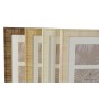 Marco de Fotos Home ESPRIT Blanco Marrón Beige Natural Cristal Poliestireno Escandinavo 26 X 2 X 44 cm (4 Unidades) de Home E...