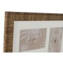 Cadre photo Home ESPRIT Marron Beige Naturel Ivoire Verre polystyrène Scandinave 38 x 2 x 38 cm (4 Unités) de Home ESPRIT, Ca...