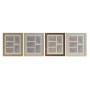 Marco de Fotos Home ESPRIT Marrón Beige Natural Marfil Cristal Poliestireno Escandinavo 34 X 2 X 38 cm (4 Unidades) de Home E...