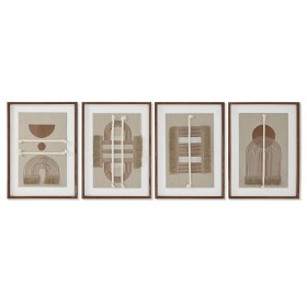 Toile Home ESPRIT Blanc Naturel Moderne Scandinave 36 X 2,3 X 50,3 cm (4 Unités) de Home ESPRIT, Impressions sur toile - Réf ...