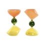 Decorative Figure Home ESPRIT Green Orange 10,3 X 10,3 X 19,5 cm Hourglass (2 Units) by Home ESPRIT, Ornaments - Ref: S305909...