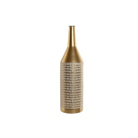 Vase weich Grau Gold Glas (11,5 x 24 x 11,5 cm) | Tienda24 - Global Online Shop Tienda24.eu