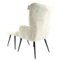 Siège Home ESPRIT Blanc Polyester Métal 72 X 74 X 97 cm de Home ESPRIT, Chaises - Réf : S3059156, Prix : 202,34 €, Remise : %