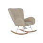 Fauteuil à Bascule Home ESPRIT Blanc Polyester Métal 74 X 90 X 95 cm de Home ESPRIT, Chaises - Réf : S3059158, Prix : 214,84 ...