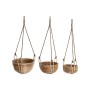 Set di vasi da fiori Home ESPRIT Naturale vimini Corda 31 x 31 x 23 cm (3 Pezzi) di Home ESPRIT, Cachepot - Rif: S3059163, Pr...