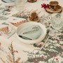 Stain-proof resined tablecloth Belum Christmas Deer Brown Red Green Linen 250 x 150 cm | Tienda24 Tienda24.eu