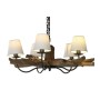 Ceiling Light Home ESPRIT Iron Teak 90 x 90 x 35 cm by Home ESPRIT, Ceiling Lights - Ref: S3059188, Price: 463,65 €, Discount: %