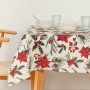 Nappe enduite antitache Belum Christmas Flowers Rouge Vert Naturel 300 x 150 cm | Tienda24 Tienda24.eu