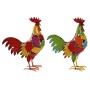 Figura Decorativa Home ESPRIT Multicolor Gallo 37 X 15,5 X 44,5 cm (2 Unidades) de Home ESPRIT, Adornos - Ref: S3059200, Prec...